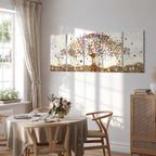 Abstract Dazzling Tree Canvas Print