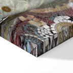 Abstract Tree of Life Multicolor Canvas Print