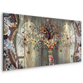 Abstract Tree of Life Multicolor Canvas Print