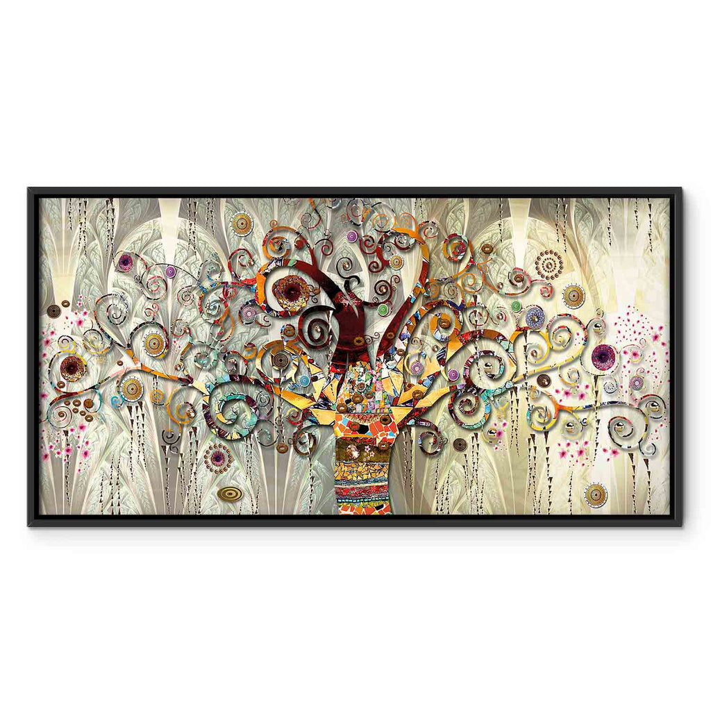 Abstract Tree of Life Narrow Canvas Print