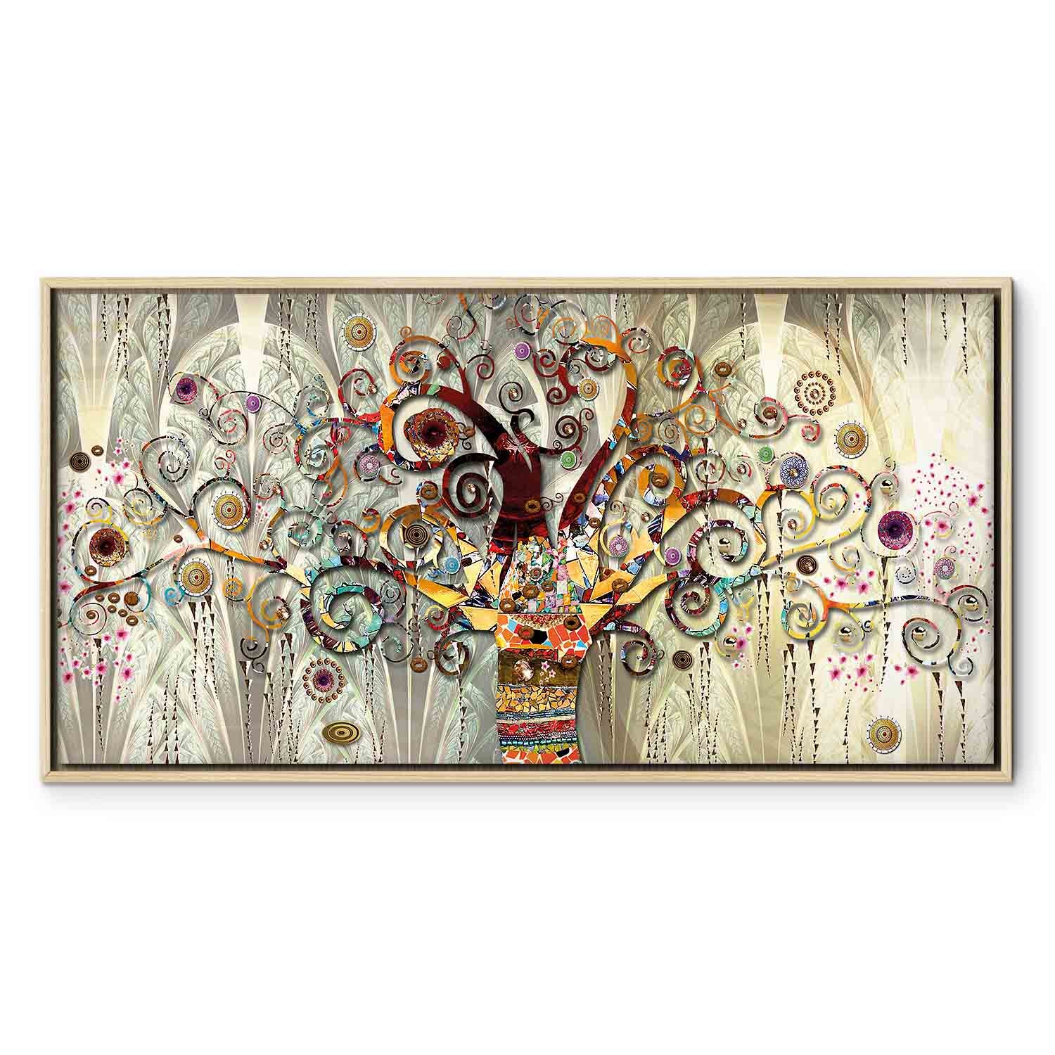 Abstract Tree of Life Narrow Canvas Print