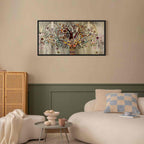 Abstract Tree of Life Narrow Canvas Print