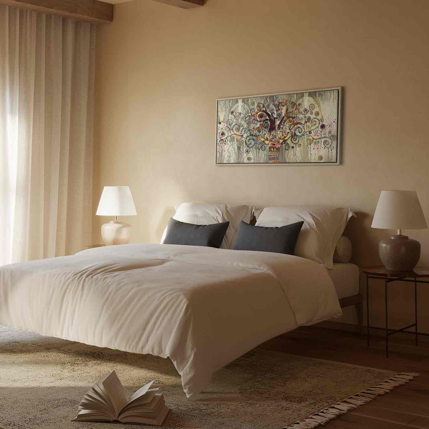 Abstract Tree of Life Narrow Canvas Print