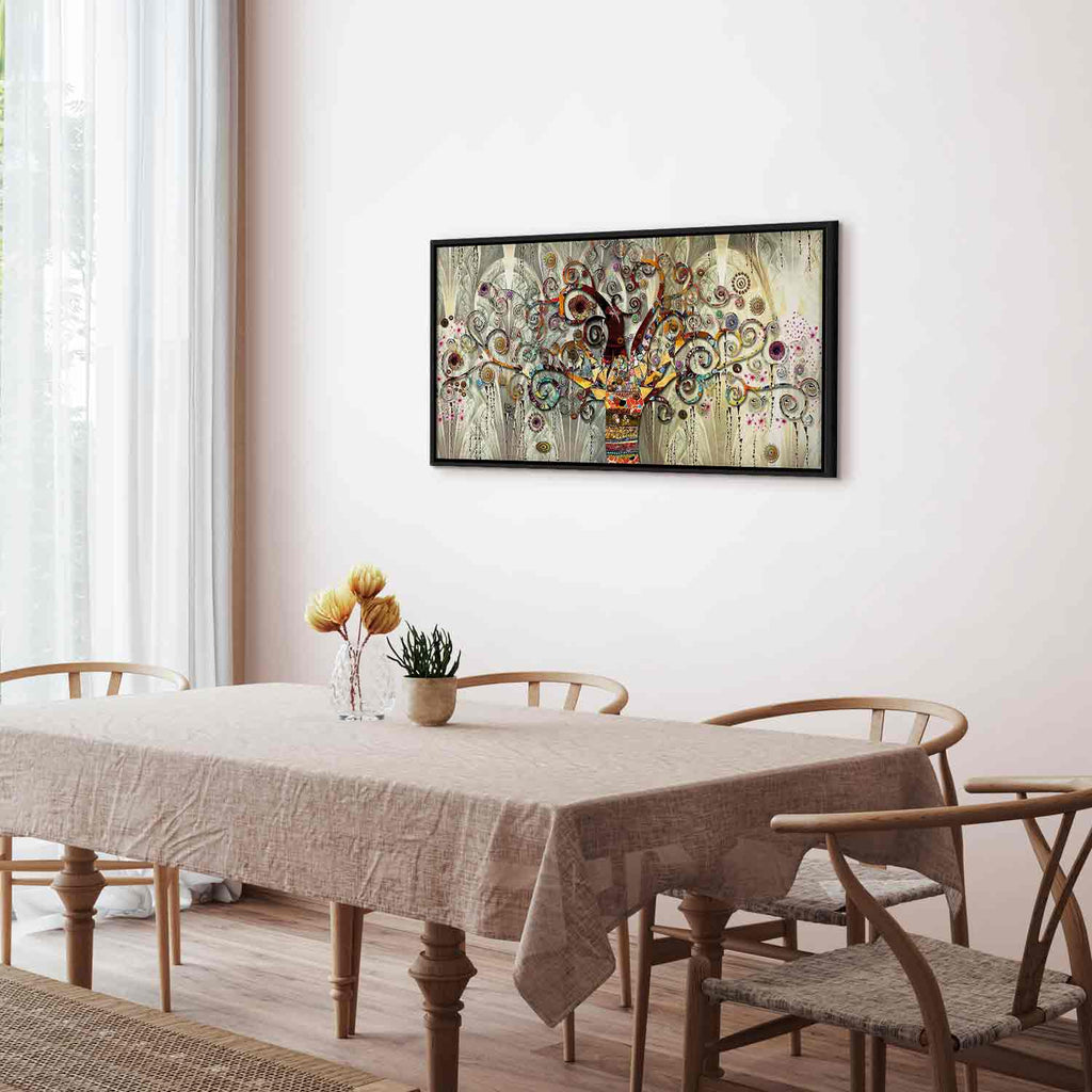 Abstract Tree of Life Narrow Canvas Print