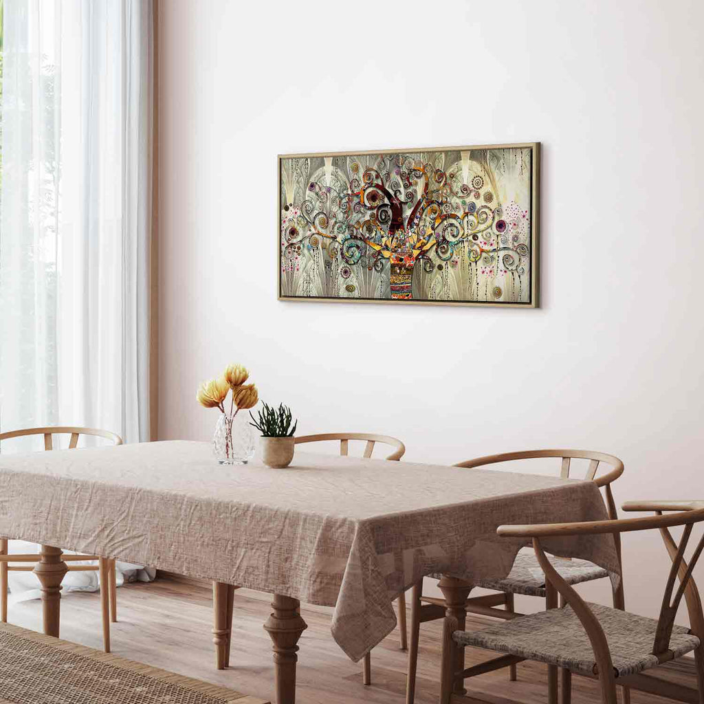 Abstract Tree of Life Narrow Canvas Print