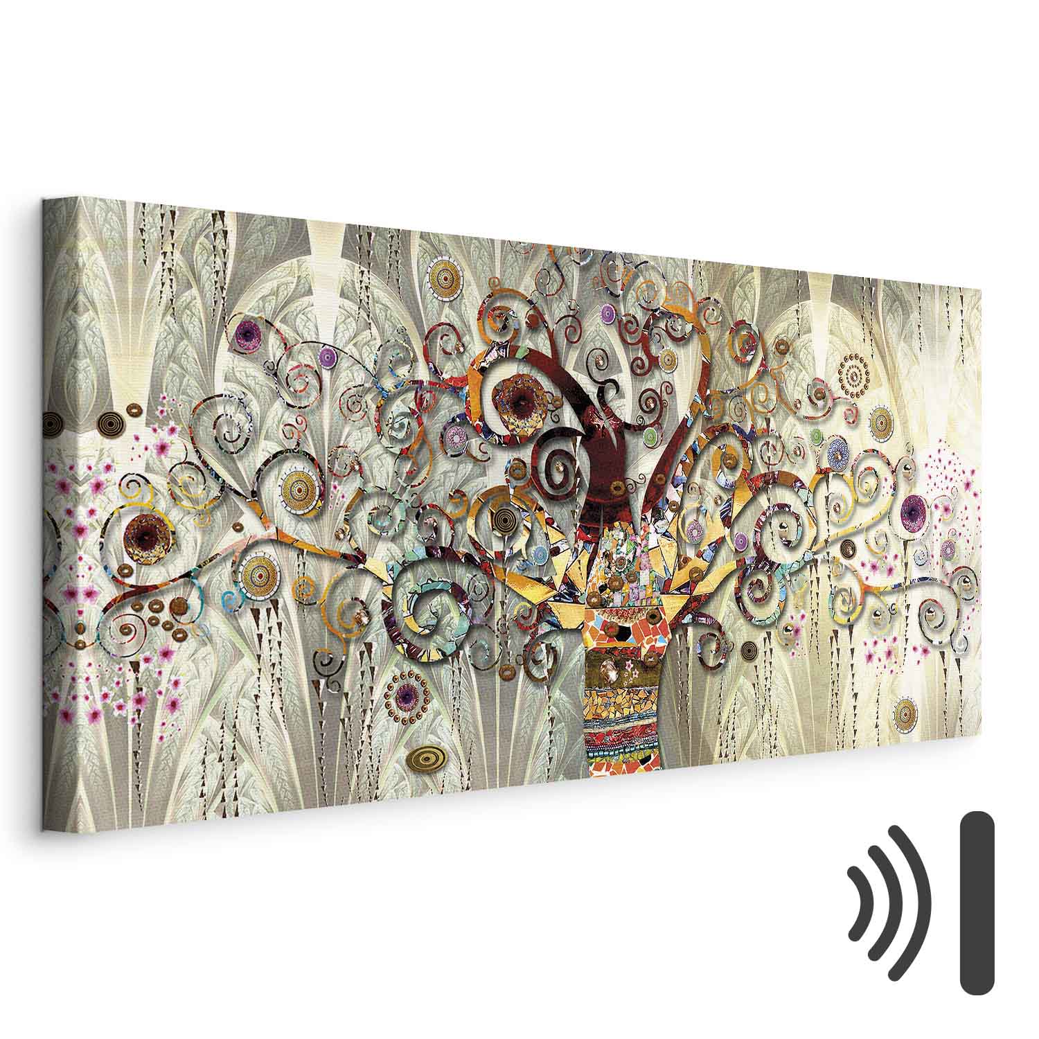 Abstract Tree of Life Narrow Canvas Print