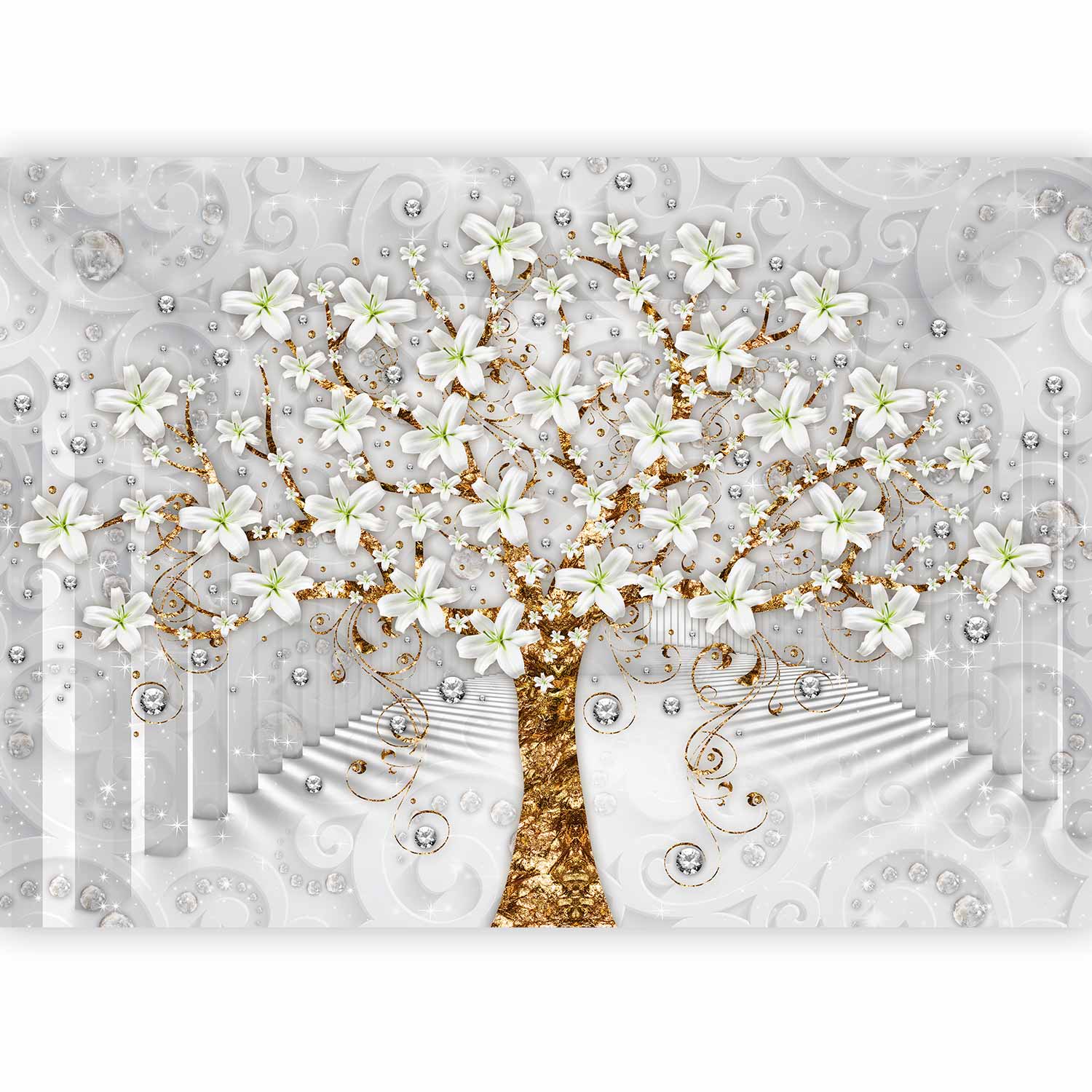 Tree Tunnel Nature Wall Mural