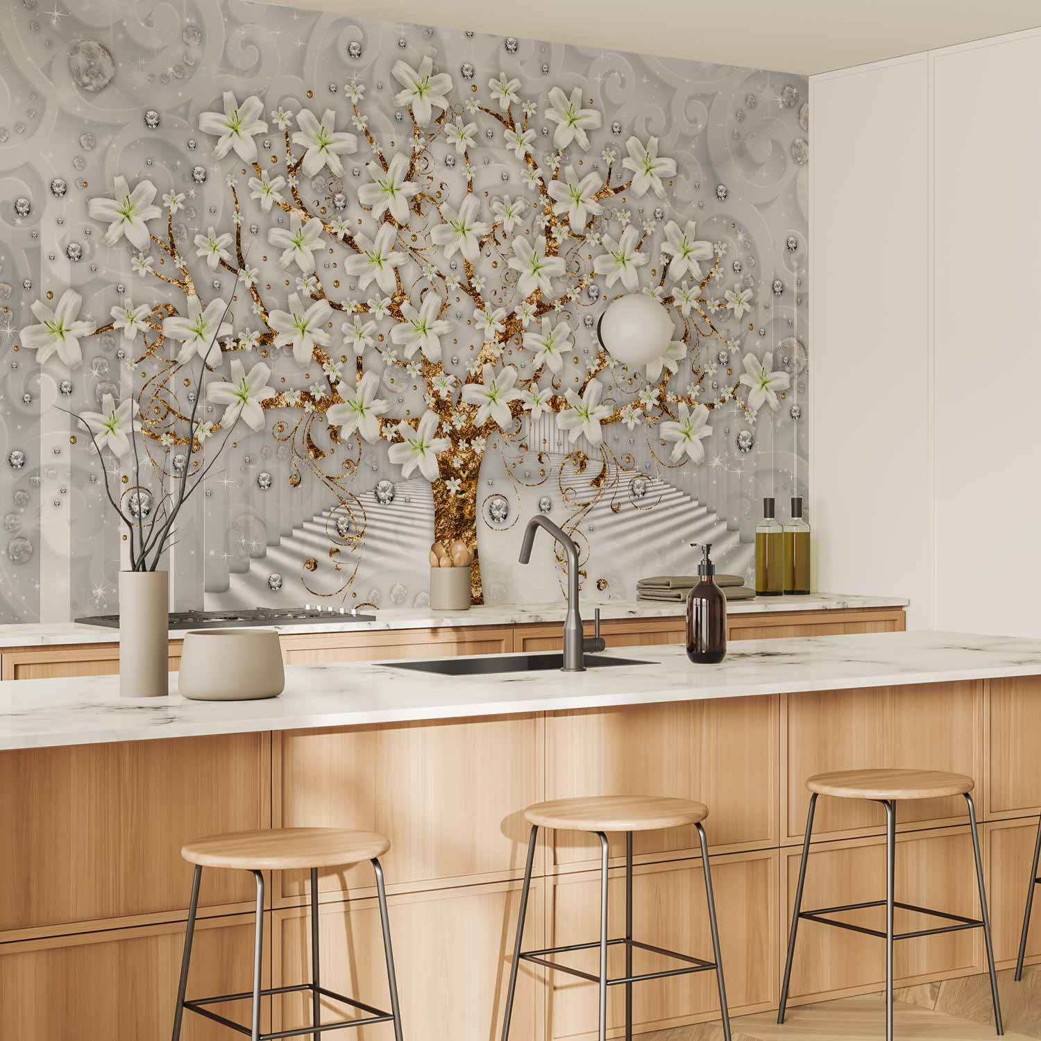 Tree Tunnel Nature Wall Mural