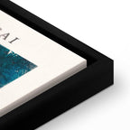 Vertical Crane Birds Oriental Canvas Print