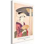 Canvas Print Vertical - Woman With an Umbrella