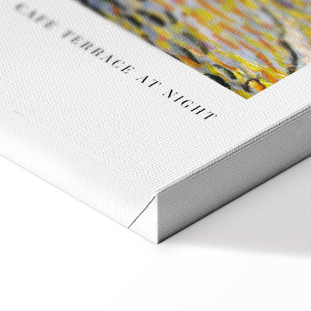 Colorful Night Cafe Street City Canvas Print