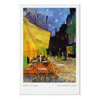 Colorful Night Cafe Street City Canvas Print