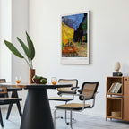 Colorful Night Cafe Street City Canvas Print