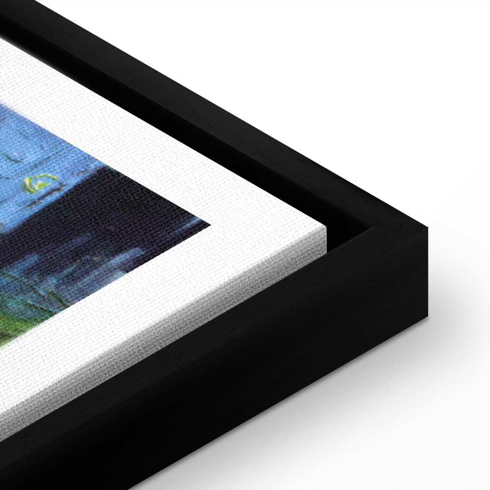 Colorful Night Cafe Street City Canvas Print