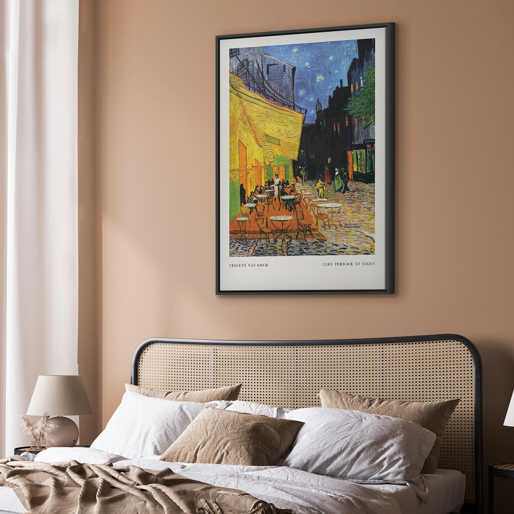 Colorful Night Cafe Street City Canvas Print