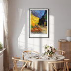 Colorful Night Cafe Street City Canvas Print