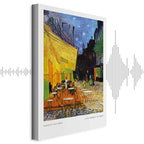 Colorful Night Cafe Street City Canvas Print