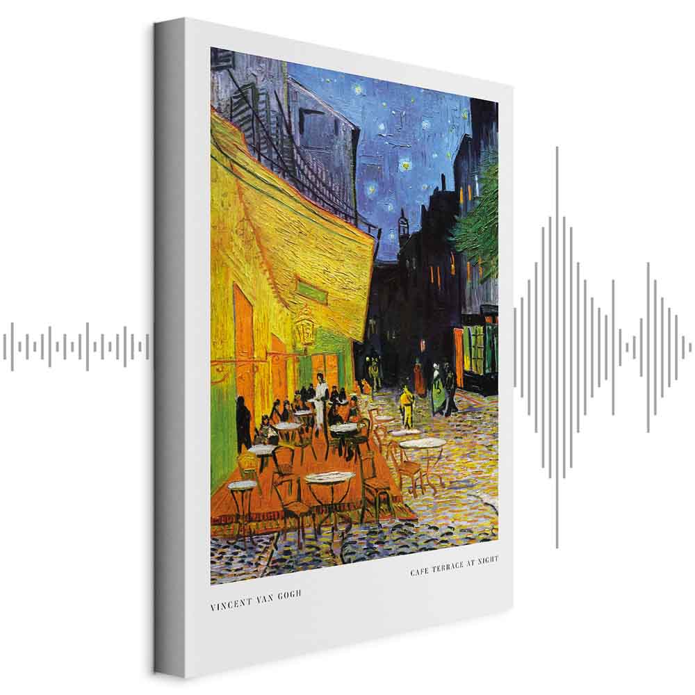 Colorful Night Cafe Street City Canvas Print