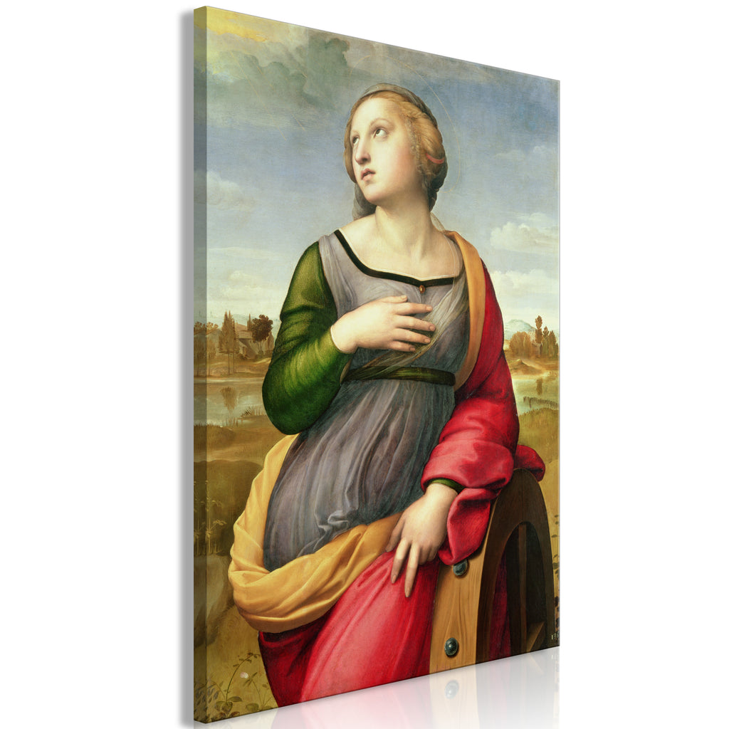 Canvas Print St. Catherine of Alexandria by Rafael Santi