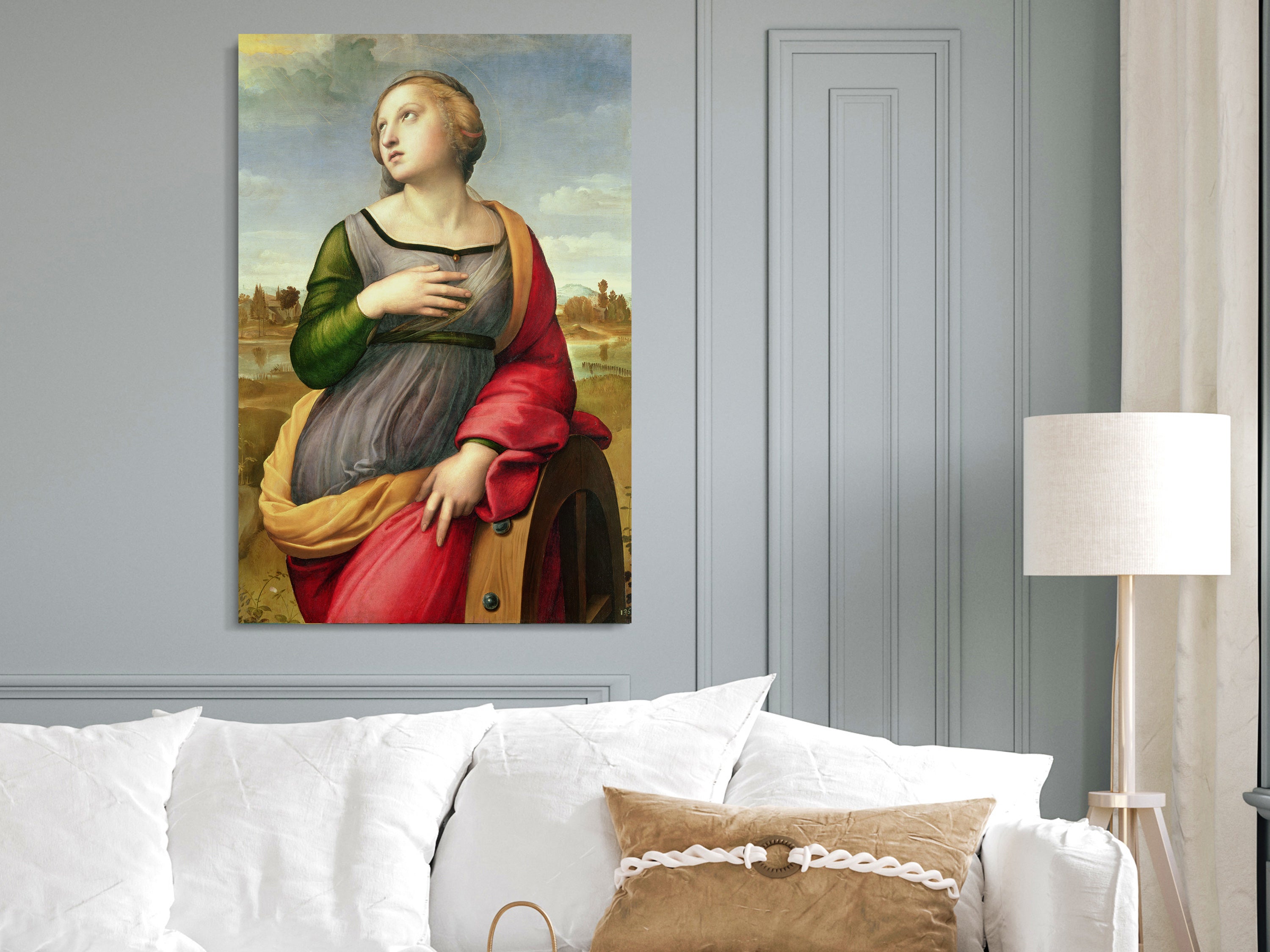 Canvas Print St. Catherine of Alexandria by Rafael Santi