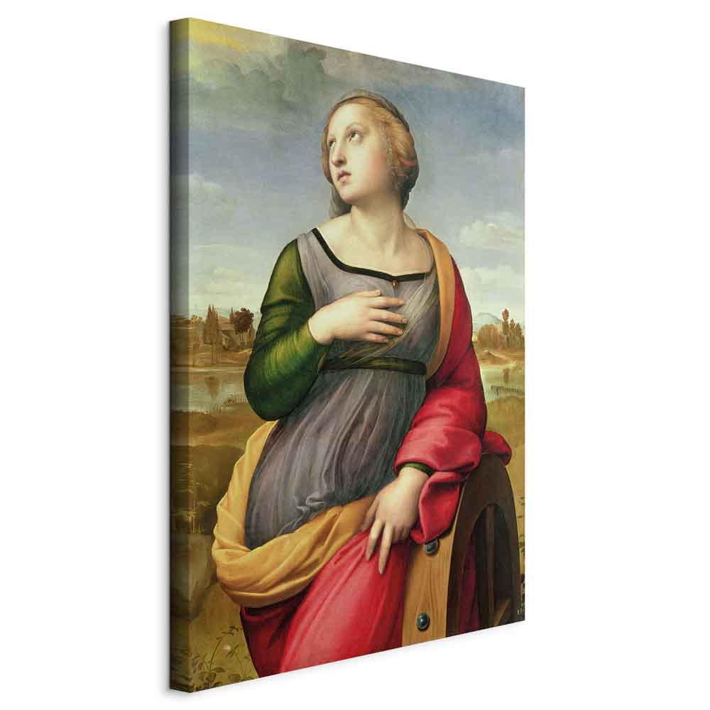 Canvas Print St. Catherine of Alexandria by Rafael Santi
