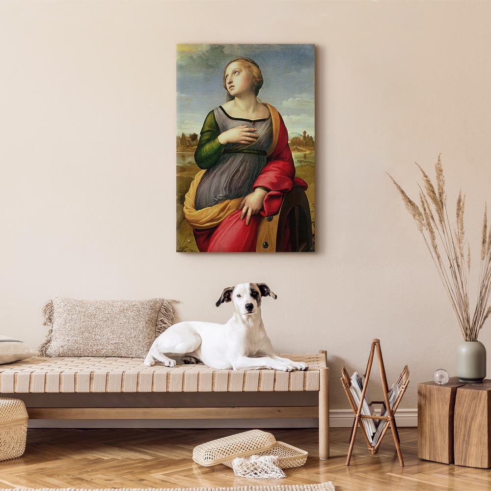 Canvas Print St. Catherine of Alexandria by Rafael Santi
