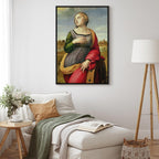 Canvas Print St. Catherine of Alexandria by Rafael Santi