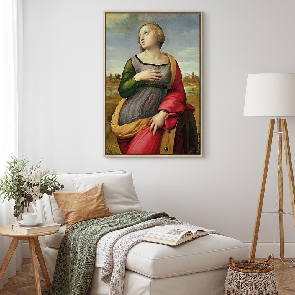 Canvas Print St. Catherine of Alexandria by Rafael Santi