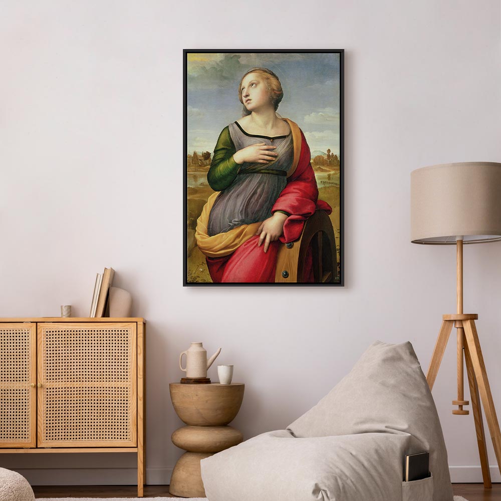 Canvas Print St. Catherine of Alexandria by Rafael Santi