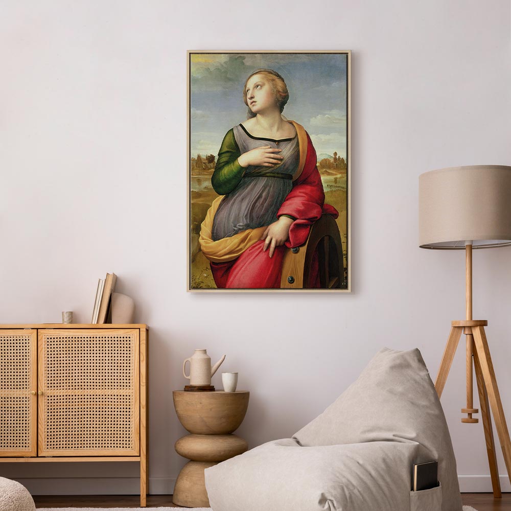 Canvas Print St. Catherine of Alexandria by Rafael Santi
