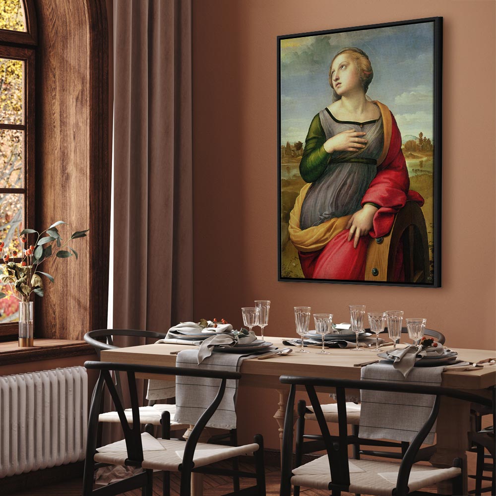 Canvas Print St. Catherine of Alexandria by Rafael Santi