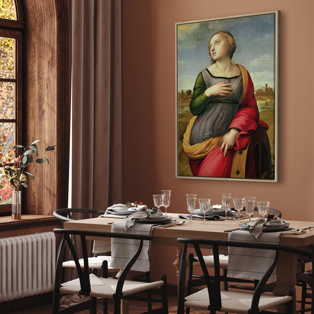 Canvas Print St. Catherine of Alexandria by Rafael Santi