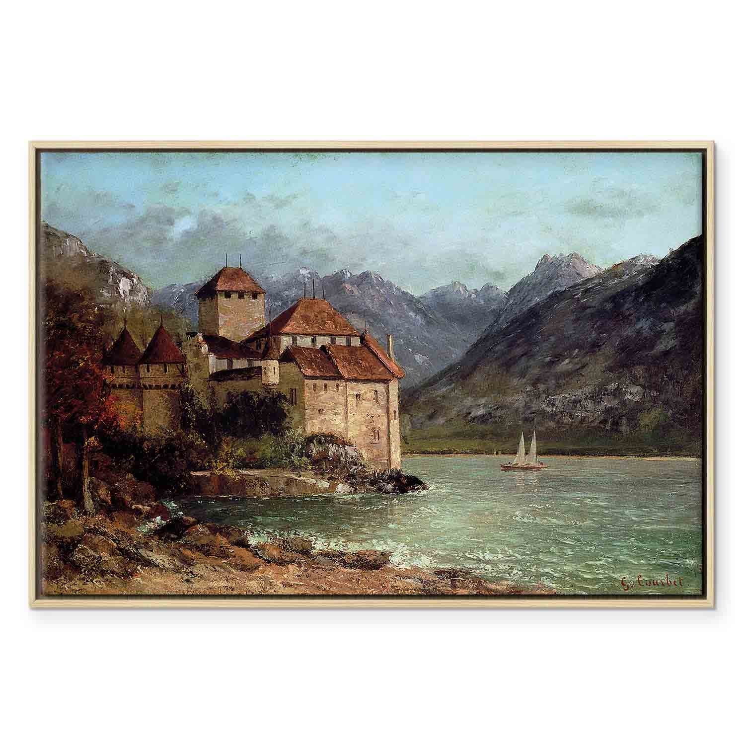 Chillon Castle Landscape Canvas Print