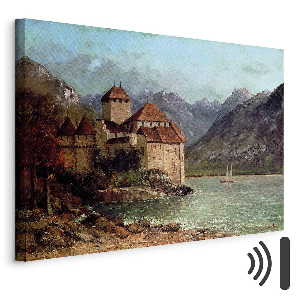 Chillon Castle Landscape Canvas Print