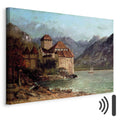 Chillon Castle Landscape Canvas Print