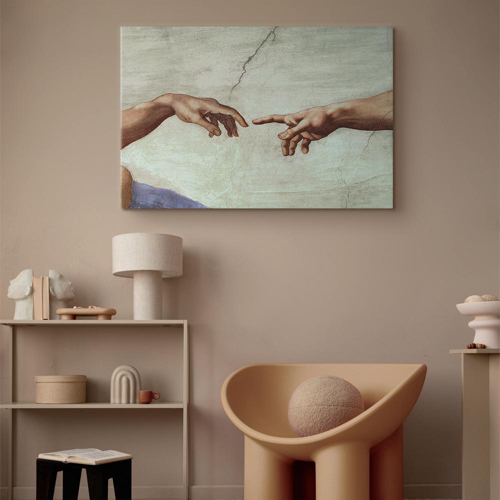 Creation of Adam Hands Classic Canvas Print