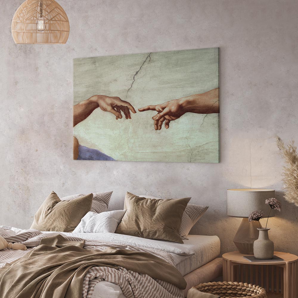 Creation of Adam Hands Classic Canvas Print