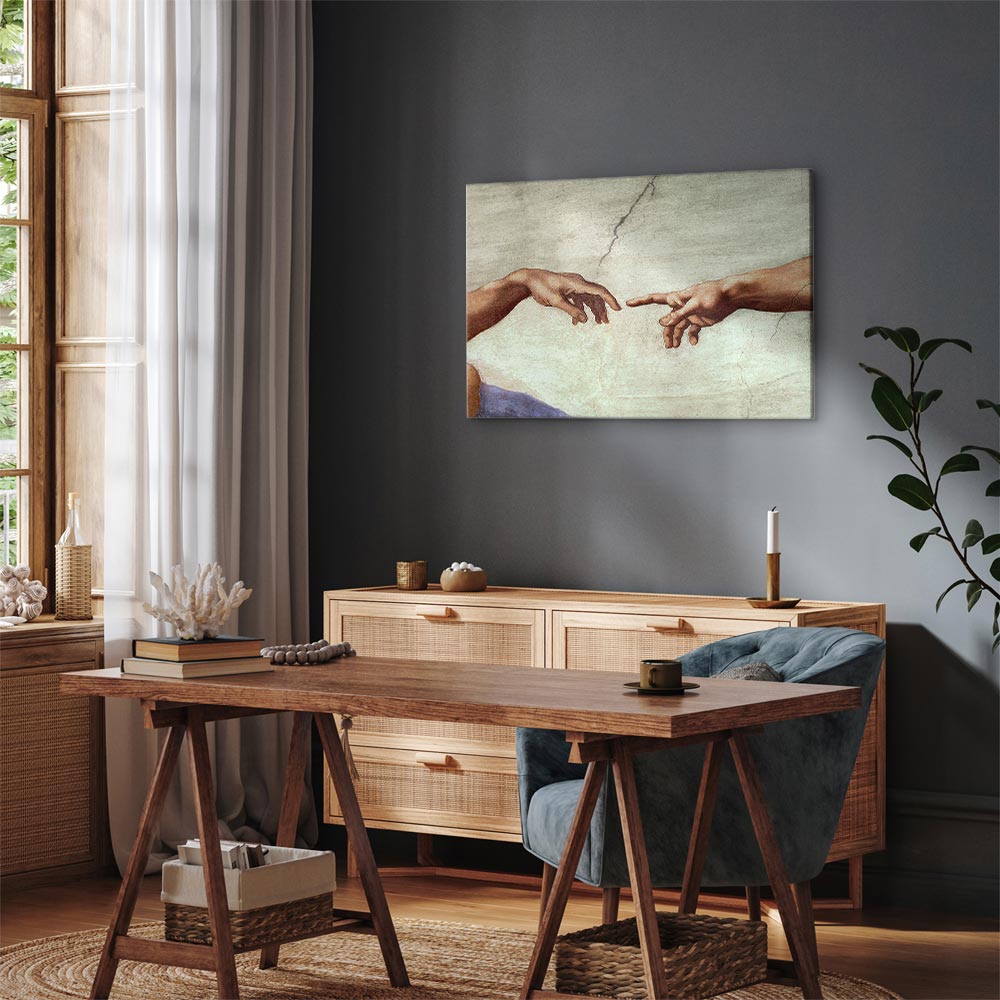 Creation of Adam Hands Classic Canvas Print