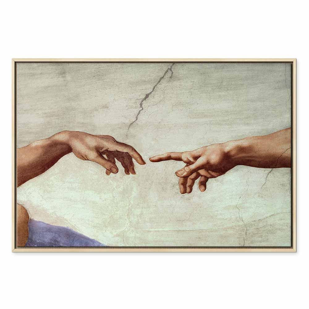 Creation of Adam Hands Classic Canvas Print