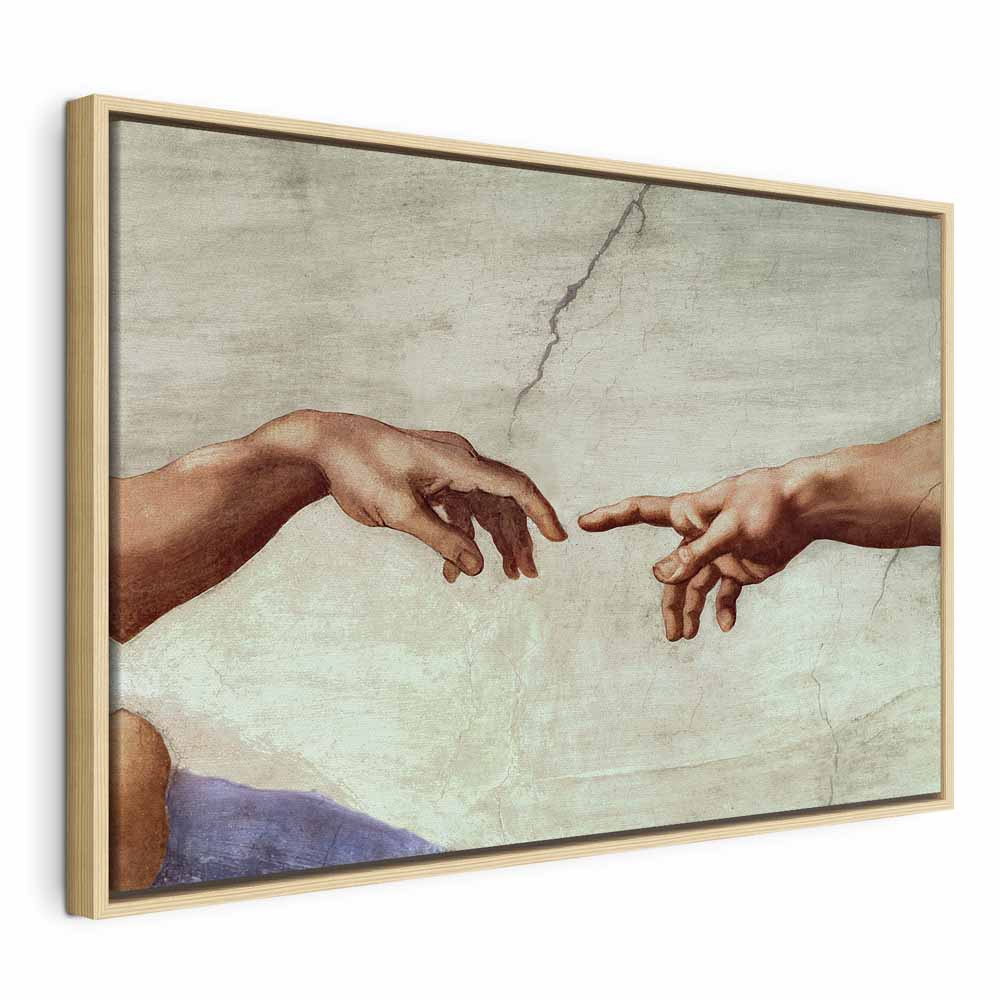 Creation of Adam Hands Classic Canvas Print