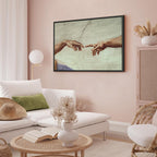 Creation of Adam Hands Classic Canvas Print