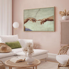 Creation of Adam Hands Classic Canvas Print