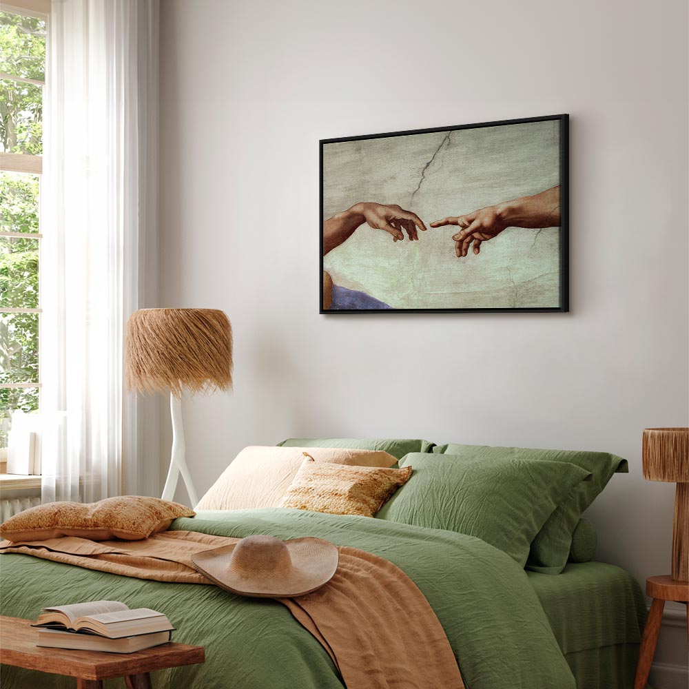 Creation of Adam Hands Classic Canvas Print