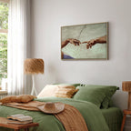 Creation of Adam Hands Classic Canvas Print