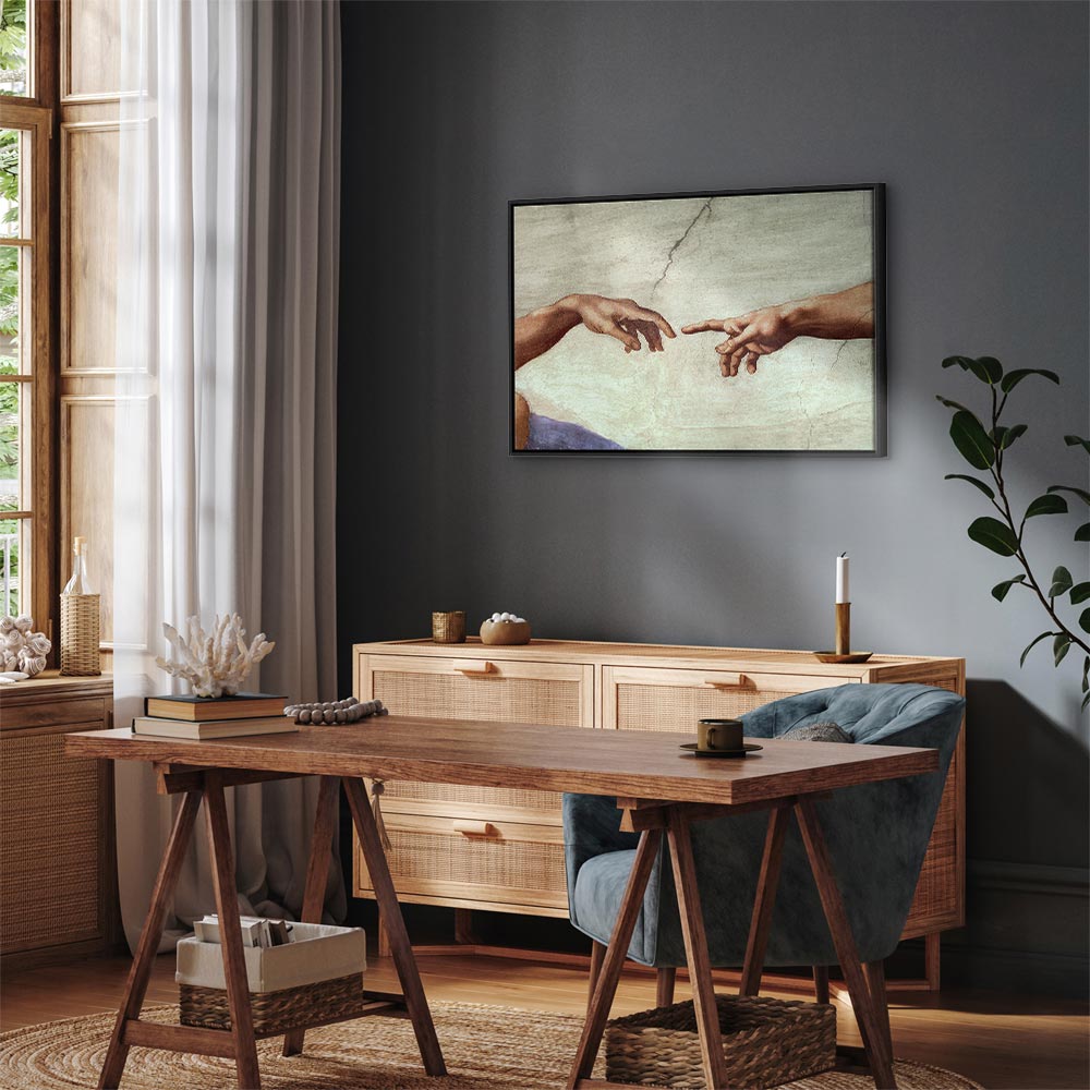 Creation of Adam Hands Classic Canvas Print