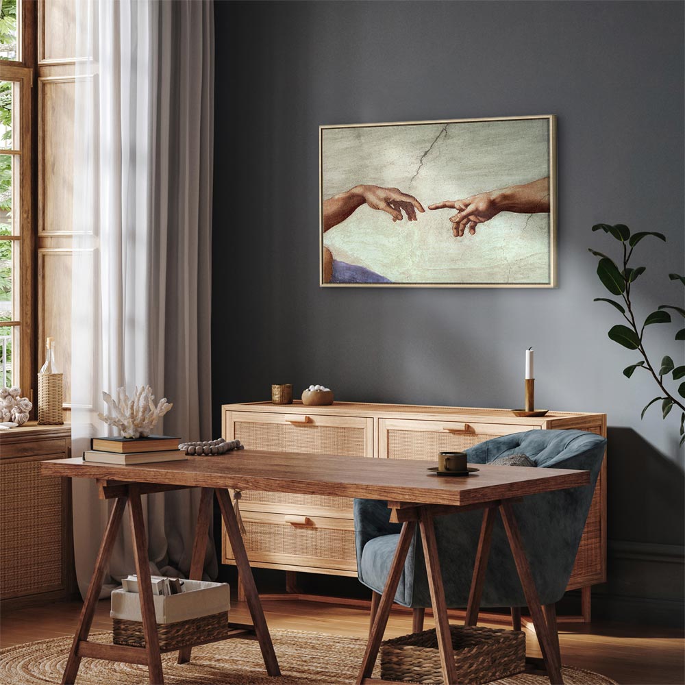 Creation of Adam Hands Classic Canvas Print