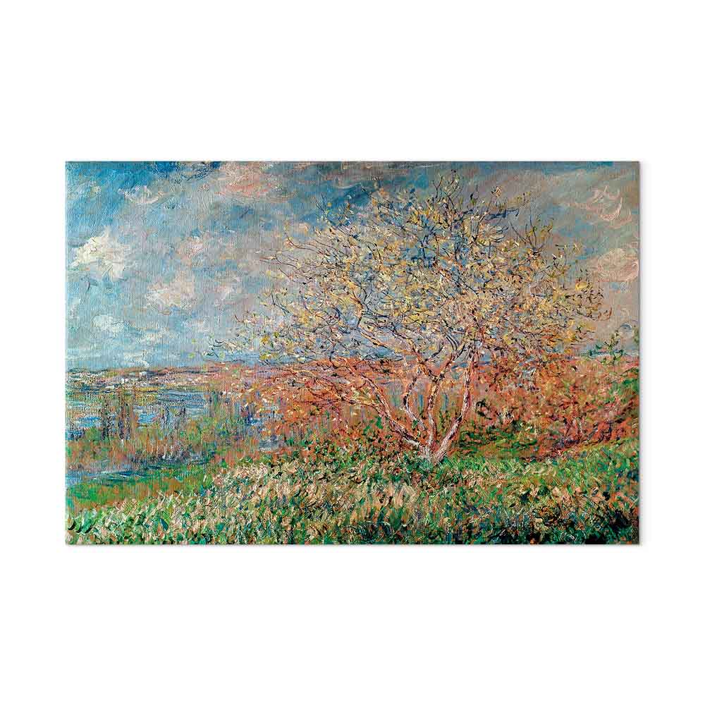 Claude Monet Spring Impressionist Canvas Print