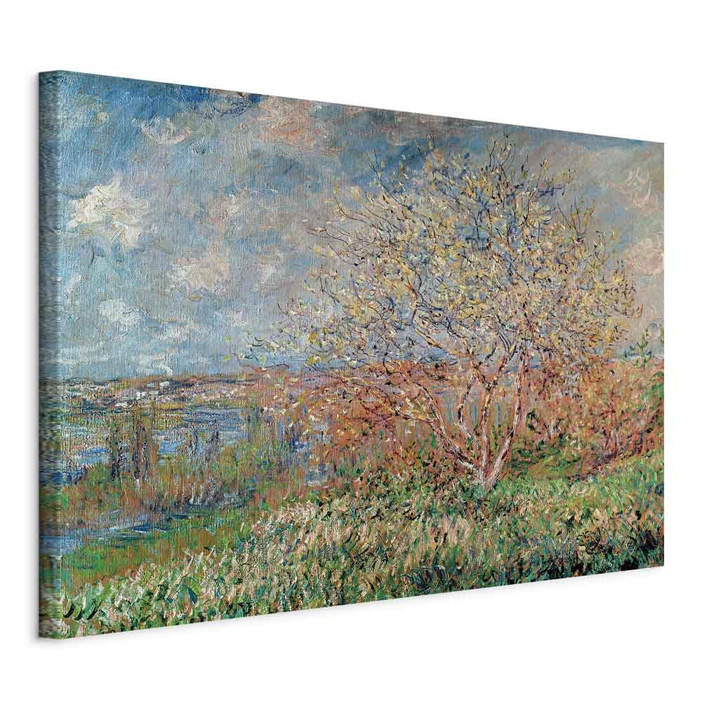 Claude Monet Spring Impressionist Canvas Print