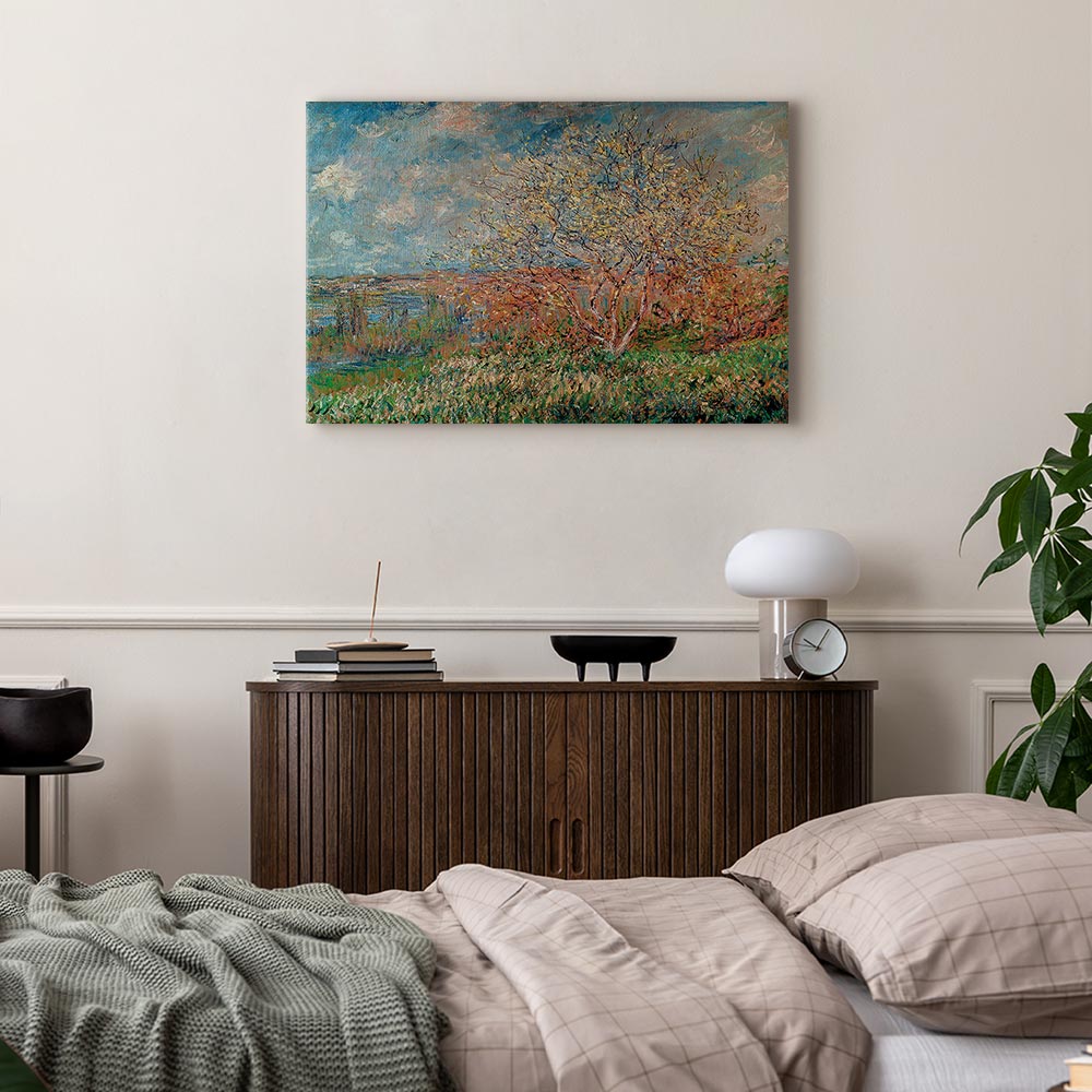 Claude Monet Spring Impressionist Canvas Print