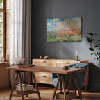 Claude Monet Spring Impressionist Canvas Print